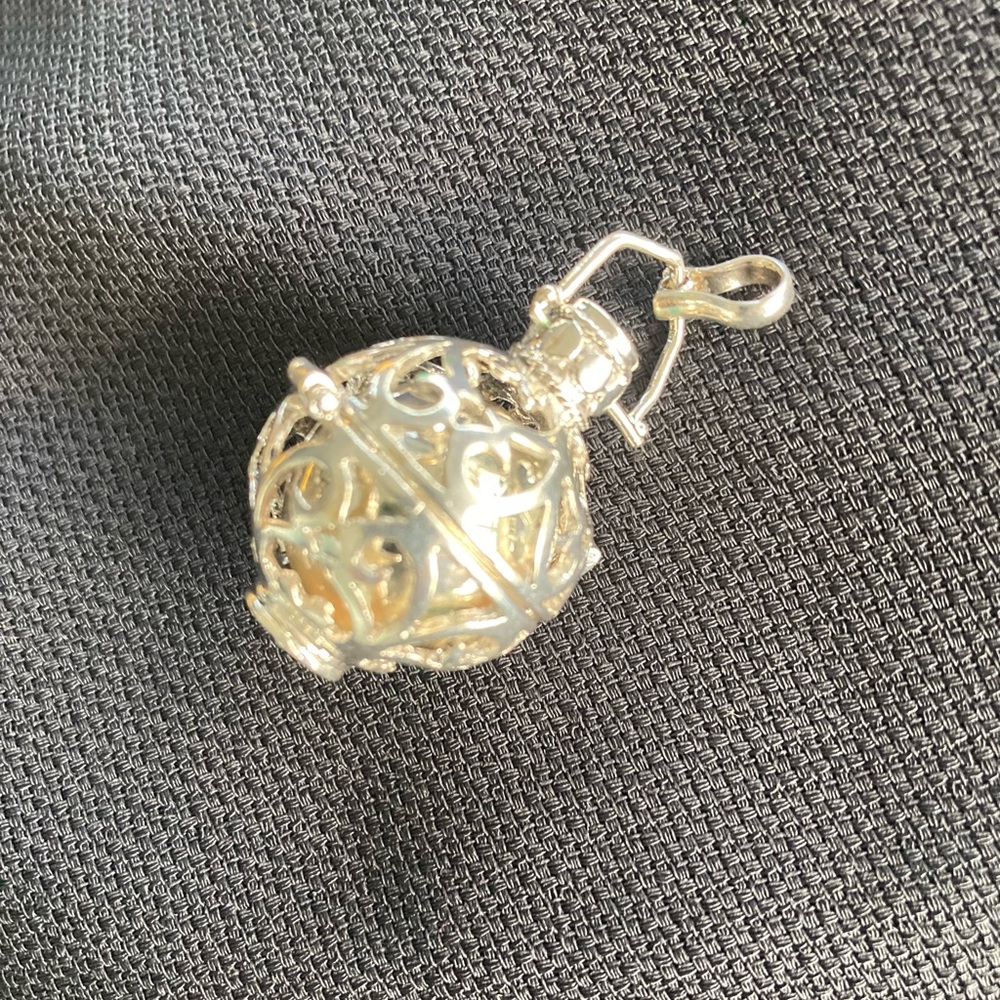Beautiful Silver Harmony Bell Pendant